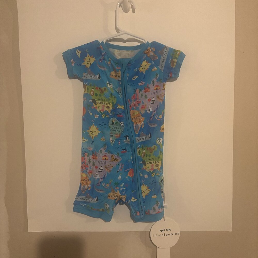 Little Sleepies - Around the World Shorty 12-18 months